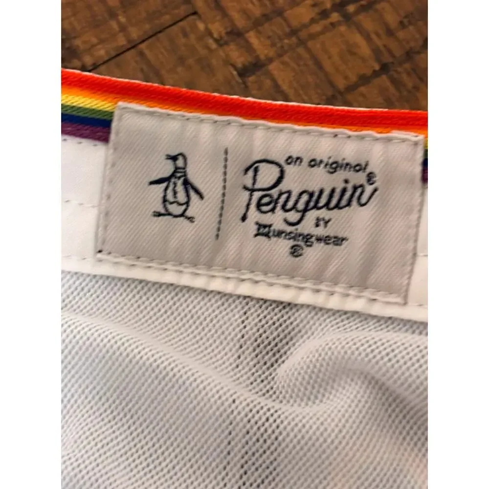 Original Penguin Gay Pride Swim Trunks Bathing Suit Men’s Size 31 Rainbow New